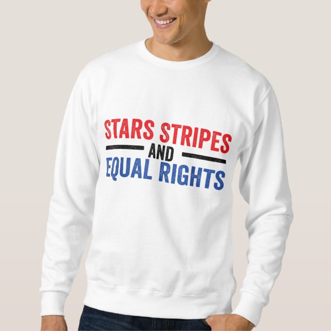 Moletom Stars Stripes E Igualdade De Direitos (Frente)