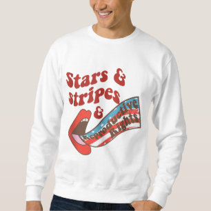 Moletom Stars Strips Lábios Direitos Reprodutivos Fl Ameri