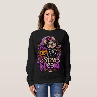 Moletom Stay Spooky Skeleton Frenchie