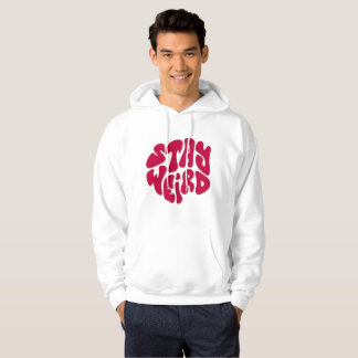 Moletom STAY WEIRD – Trendy Retro Typography Hoodie
