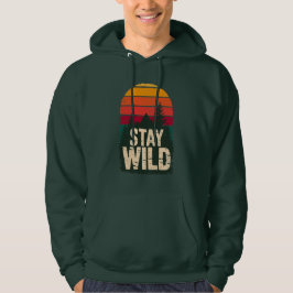 Moletom Stay Wild Vintage Sunset Mountain Hoodie