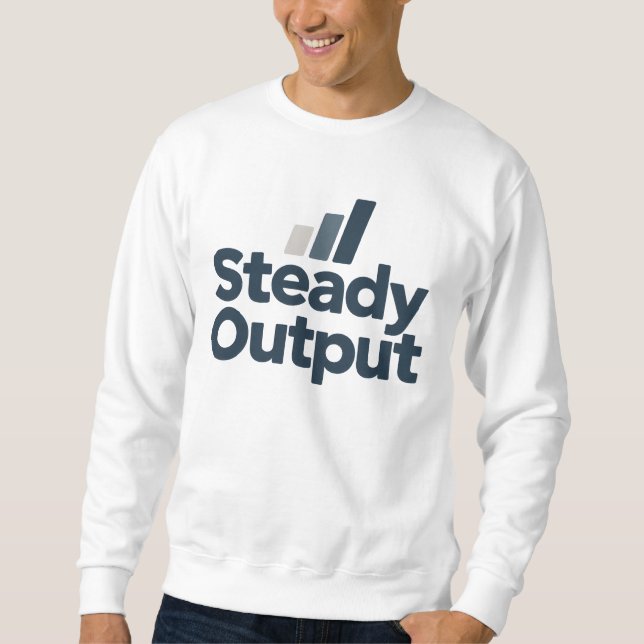 Moletom Steady Output Minimal T-Shirt | Clean Productivity (Frente)