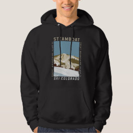 Moletom Steamboat Ski Area Winter Colorado Vintage