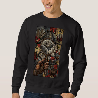 Moletom Steampunk Sherlock Holmes Stained Glass Art