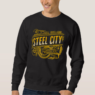 Moletom Steel City Pittsburgh Pensilvânia 412 Home Vintag