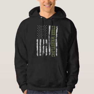 Moletom Steer Luta Patriotic American Flag Rodeo Bull