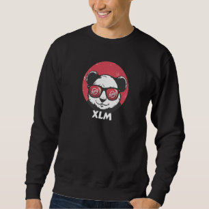 Moletom Stellar Xlm Cute Crypto Panda Óculos Sun Retro