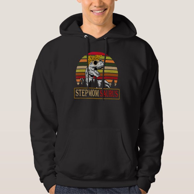 Moletom Stepmomsaurus Rex Dinosaur Stepma Surus Família M (Frente)
