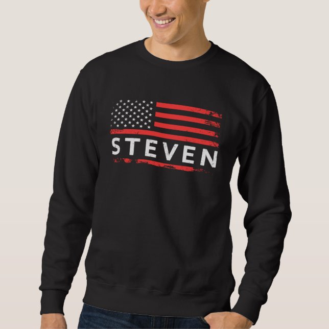 MOLETOM STEVEN AMERICAN FLAG  FOR STEVEN (Frente)