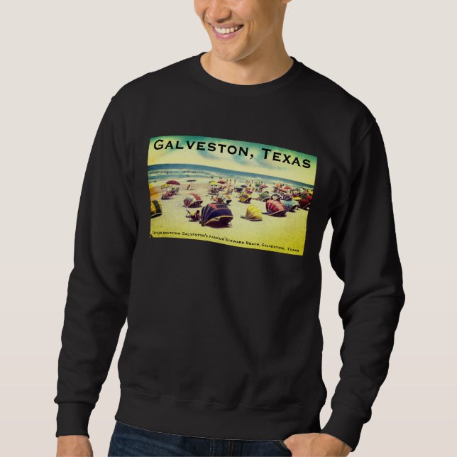 Moletom Steward Beach, Galveston, Texas (Frente)