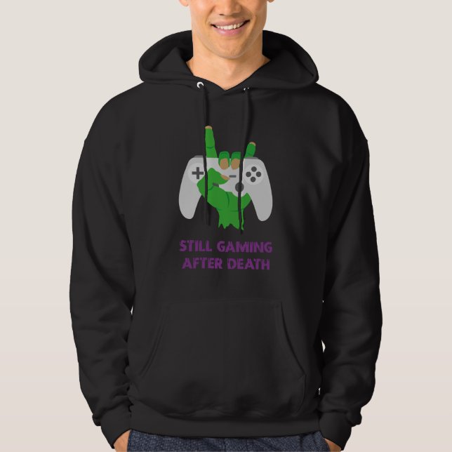 Moletom Still Gaming After Death Zombie (Frente)