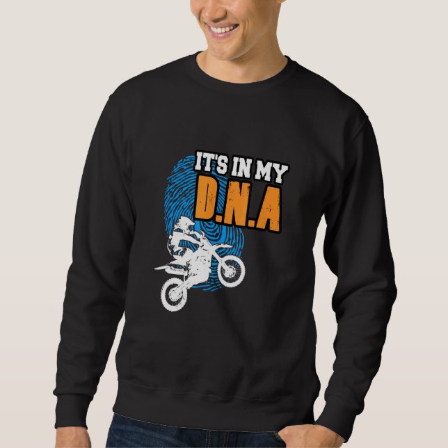 Moletom STIN NO MEU DNA Motocross BMX Supermoto Supercross (Frente)