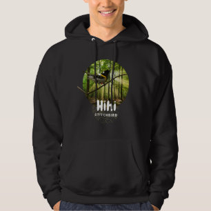 Moletom Stitchbird - Nz hihi bird preto em perigo