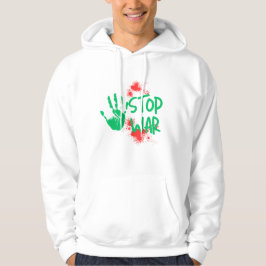 Moletom Stop War – Bold Handprint Anti-War Graphic Design
