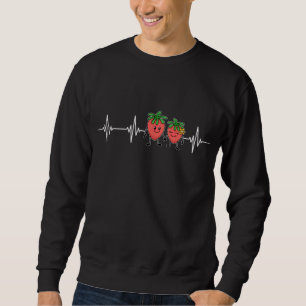 Moletom Strawberry Hearbeat Fruta Sobre o taco Fruitário S
