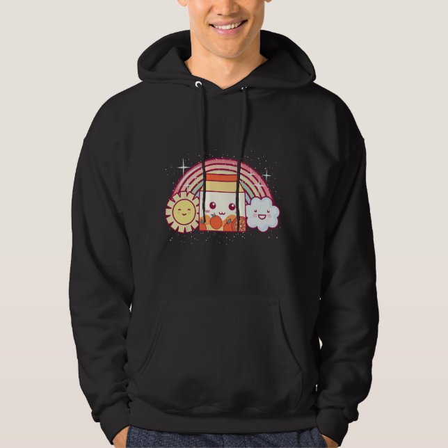 Moletom Strawberry Milk Shake Kawaii Anime Arco-íris Milks (Frente)