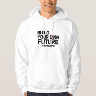 Moletom Stylish White Hoodie with Unique Graphic Print
