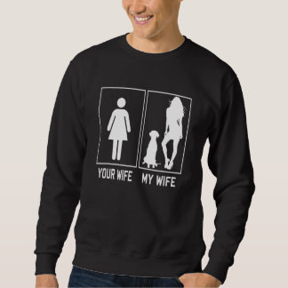 Moletom Sua Esposa Minha Esposa Dálmata Para Marido