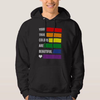Moletom Suas verdadeiras cores são lindas orgulho mês lgbt