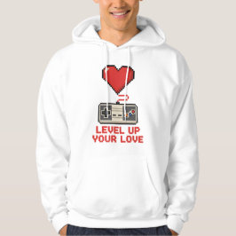 Moletom Suba de Nível Seu Amor, Design de Jogos Retro Pixe