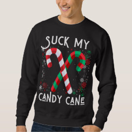 Moletom Suck My Candy Cane Ugly Christmas Sweater