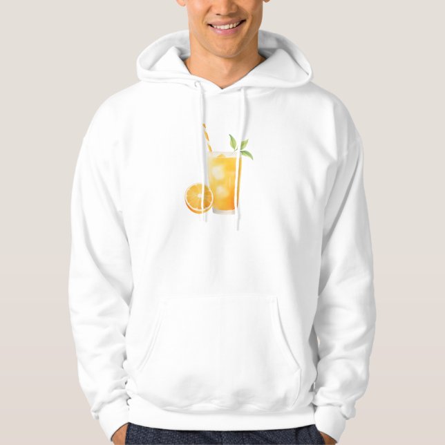 Moletom Suco de Laranja Aquarela (Frente)