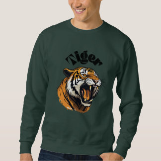 Moletom Sudadera cuello redondo Tiger unisex