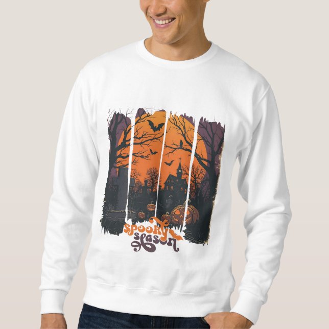 Moletom Sudadera de Terror con Mansión Encantada (Frente)