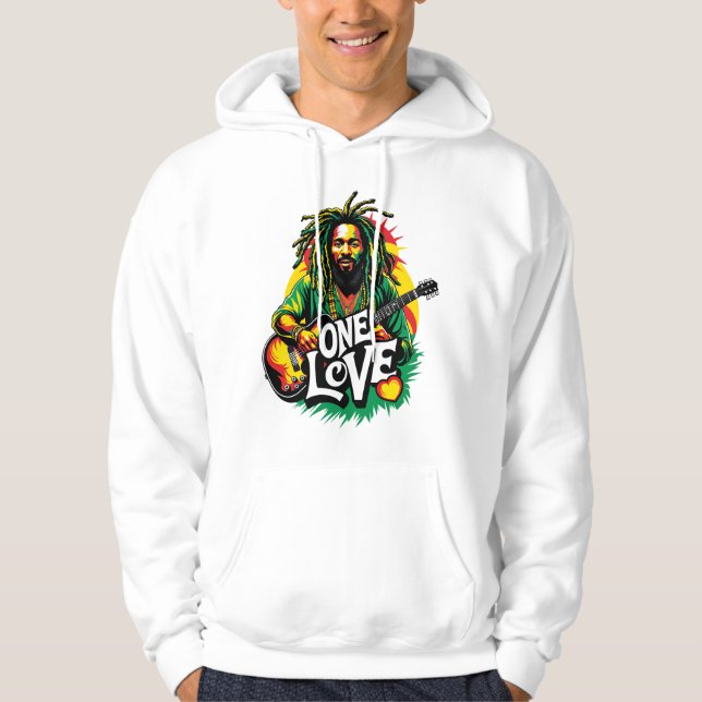 Moletom Sudadera  One Love el Rey del Reggae (Frente)
