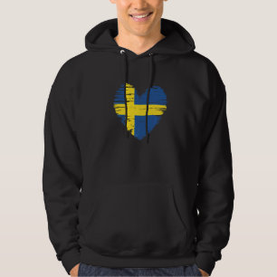 Moletom Suecia Heart Swedish Flag Pride