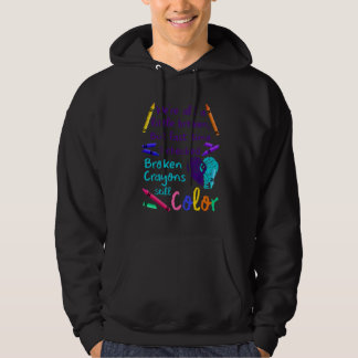 Moletom Suicide Prevention Broken Crayons Still Color