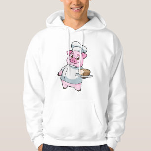 Moletom Suíno como cozinheiro com Púltimo e Bolo