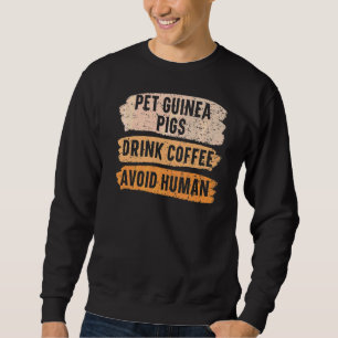 Moletom Suínos Pet Guiné Bebem Café Evite Cafeína Humana