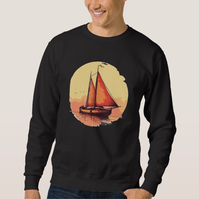 Moletom Summer Sailboat Vacation Boat Owner (Frente)