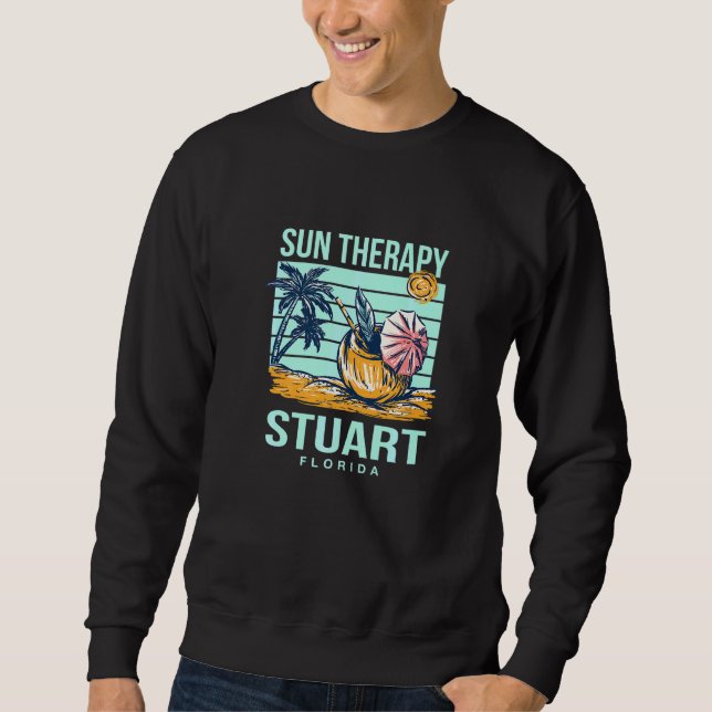 Moletom Sun Therapy Stuart Summer Florida Praia Tropical (Frente)