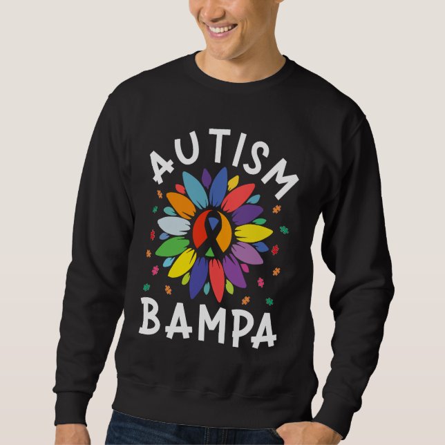 Moletom Sunflower Autism Awareness Day Matching Family Aut (Frente)