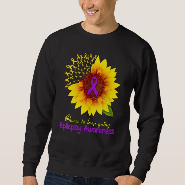 Moletom Sunflower Epilepsy Choose To Keep Going Epilepsy A (Frente)