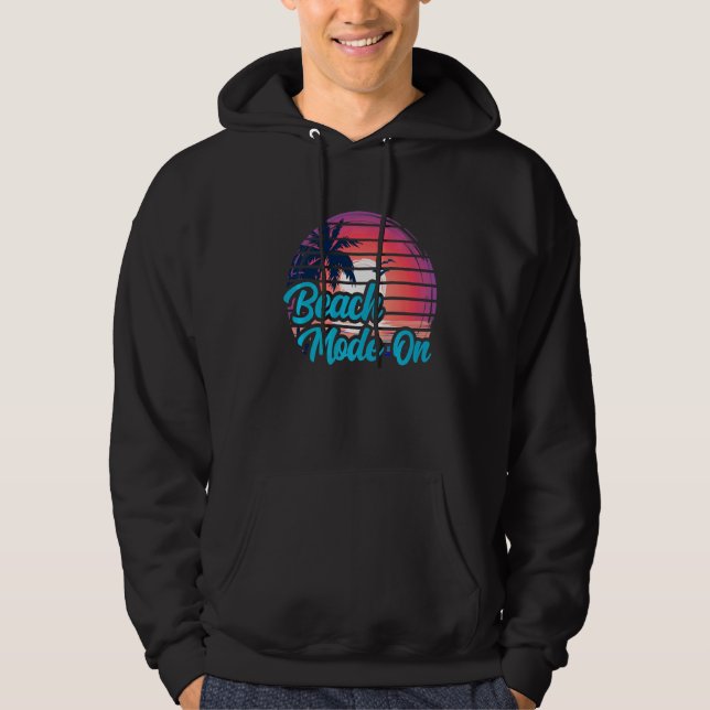 Moletom Sunset Beach Palm Tree Summer Mode No Férias Ho (Frente)