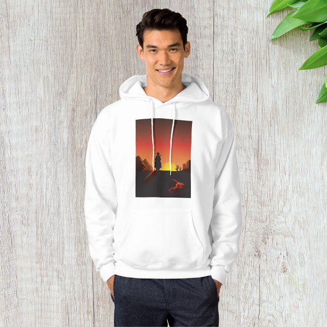 Moletom Sunset Cowboy Mens Hoodie (Criador carregado)