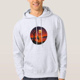 Moletom Sunset Silhouette Swing Art Adult Hoodie