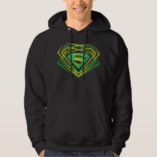 Moletom Superman Estilizado Logotipo decorativo verde