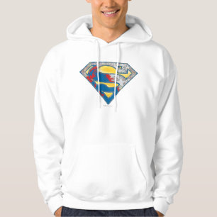Moletom Superman S-Shield   Logotipo preto amarelo da Cinz