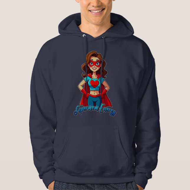 Moletom Supermom Energy – Strong Mother Illustration (Frente)