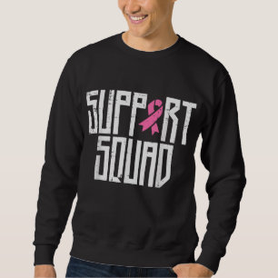 Moletom Suportar Cancer de Fita Rosa Quadrado - Fita de Ma