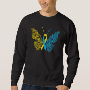 Moletom Suporte à Borboleta para Sensibilização da Síndrom
