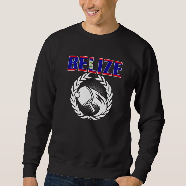 Moletom Suporte à Seleção de Tênis de Mesa de Belize (Frente)