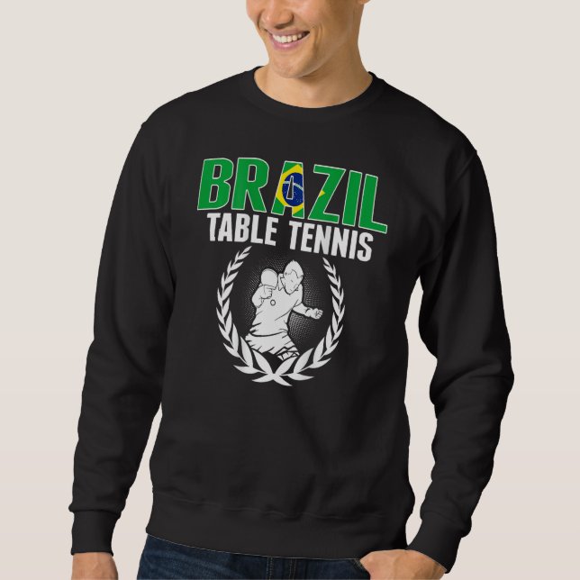 Moletom Suporte de Tênis de Mesa do Brasil (Frente)