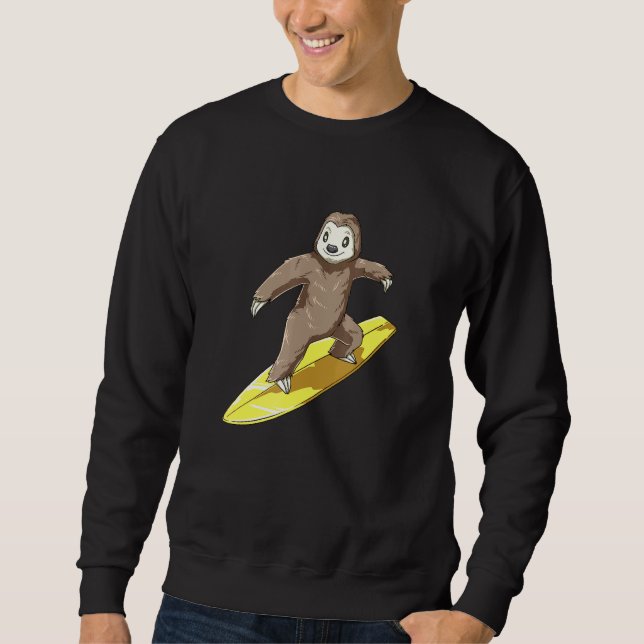 Moletom Surfando Lama no Surfboard (Frente)