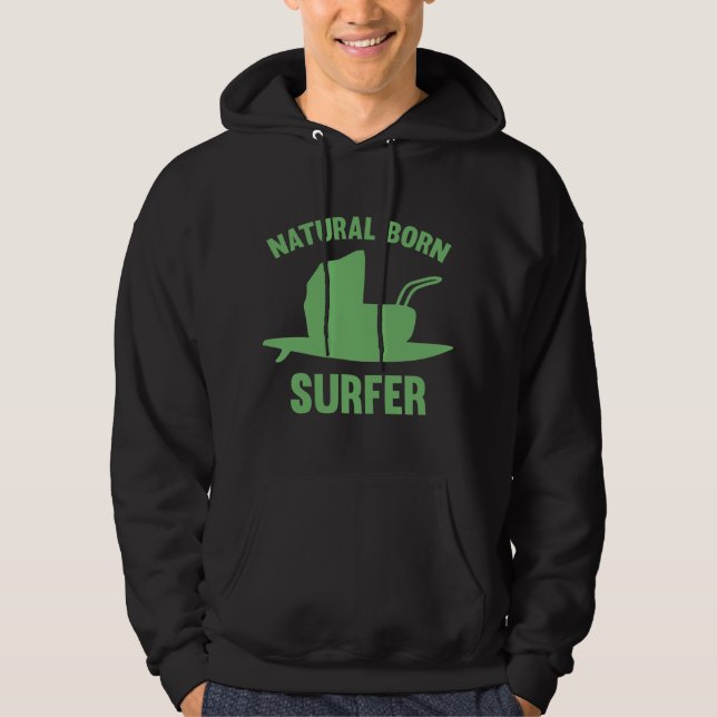 Moletom Surfer de Nascer natural (Frente)