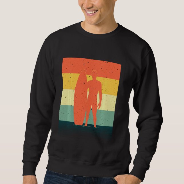 Moletom Surfer legal Para Rapazes Retro Surfboard Beach Su (Frente)